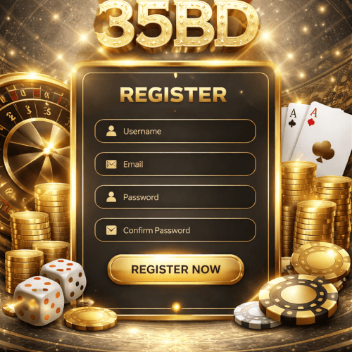 35BD account login interface for the online casino with a rich selection of games and a fast player experience